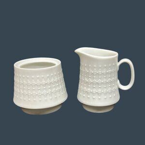 Hutschenreuther Etude Creamer & Sugar Bowl NO LID Germany